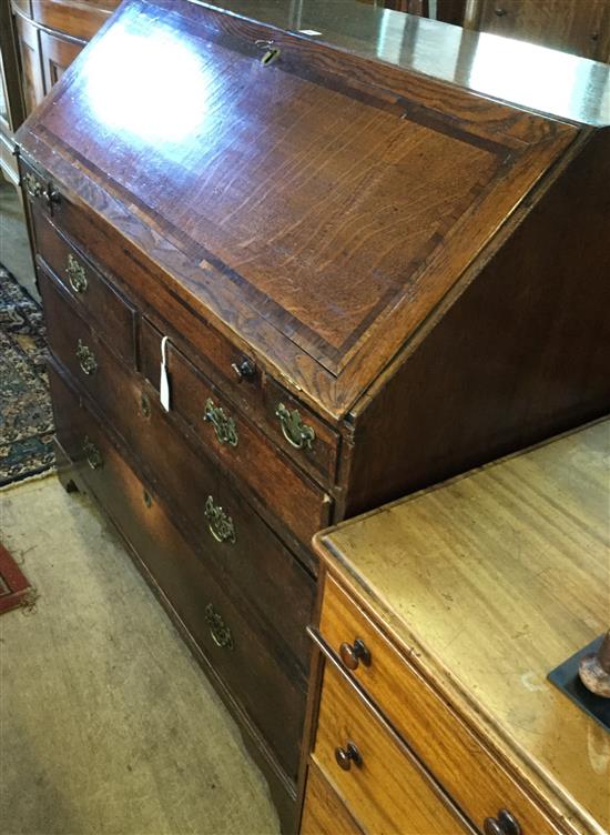 George III oak bureau